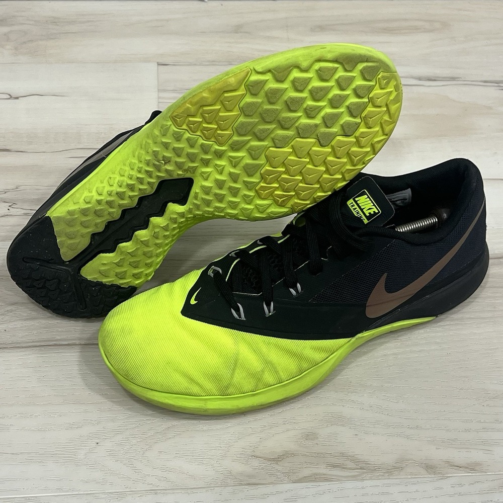 Nike FS Lite Trainer 4 Running Shoes Mens 9.5 Black Sneakers Trainers 844794-001